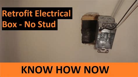 how to install metal old work electrical box|installing a new outlet box.